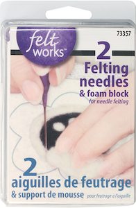 Dimensions Felting Needles and Foam Block for Needle Felting