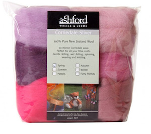 Corriedale Sliver Fibre - Seven Spring Colours