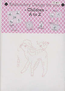 Craft material and supply: ABC Patterns Embroidery Kit for Children / Learners - Lamb with Bird