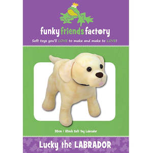 Funky Friends Soft Toy Pattern - Lucky the Labrador