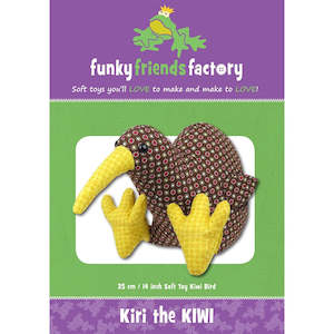 Funky Friends Soft Toy Pattern - Kiri Kiwi