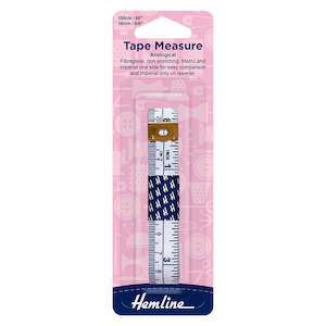 Hemline Measuring Tape for Sewing & Crafts - Sizes in Metric & Imperial / Inches