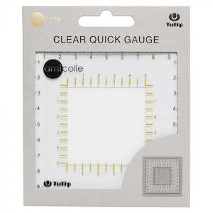 Craft material and supply: Tulip Quick Clear Knitters Gauge