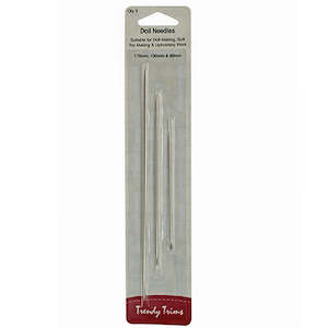 Craft material and supply: Trendy Trims - 3 Doll Needles