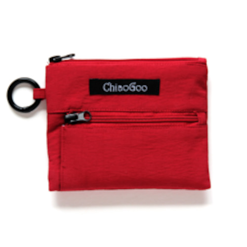 ChiaoGoo Accessories - Red Nylon Pocket Accessory Pouch