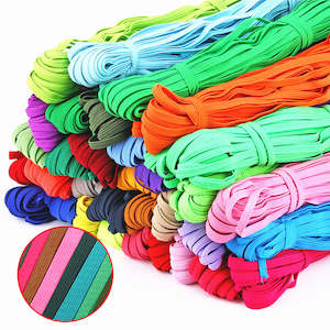 Elastic - Band 3 metre by 6 mm wide pack, in assorted colours