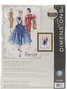 Dimensions Counted Cross Stitch Kit - Simplicity Vintage