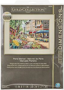 Dimensions Gold Collection Counted Cross Stitch Kit - Paris Market