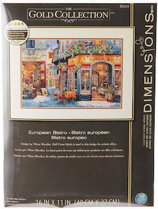 Dimensions Gold Collection Counted Cross Stitch Kit - European Bistro