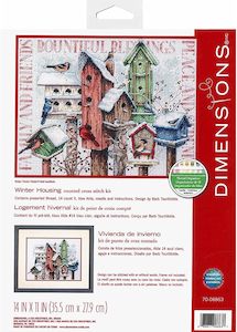 Dimensions Christmas Counted Cross Stitch Kit - Winter Housing