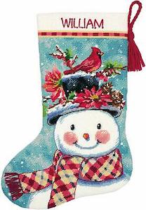 Dimensions Needlepoint Kit - Christmas Stocking Seasonal Snowman