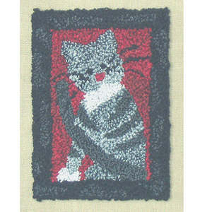 Rachels of Greenfield - Small Cat Punchneedle Embroidery Kit