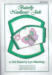 Felt Kitset - Butterfly Needlecase in Jade