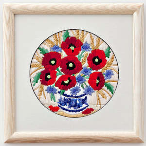 Craft material and supply: Twilleys Long Stitch Kit - Poppies