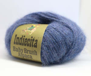 Craft material and supply: Indiecita Baby Brushed - Baby Alpaca / Nylon in 14-Ply / Chunky weight