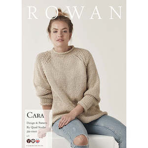 Craft material and supply: Rowan Knitting Pattern - Cara Oversized Pullover by Quail Studio using Rowan Big Wool