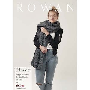 Rowan Knitting Pattern - Niamh Oversized Cabled Scarf by Quail Studio using Rowan Big Wool