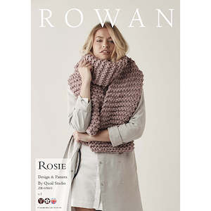 Craft material and supply: Rowan Knitting Pattern - Rosie Super Chunky Scarf by Quail Studio using Rowan Big Wool