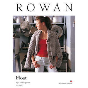 Rowan Knitting Pattern - Float Oversized Cape with Shawl Collar by Kim Hargreave…