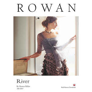 Craft material and supply: Rowan Knitting Pattern - River by Sharon Miller using Kidsilk Haze