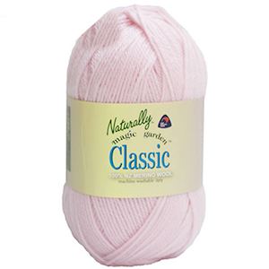 Craft material and supply: Naturally Classic - 100% New Zealand Merino - 3 -ply / Light Fingering