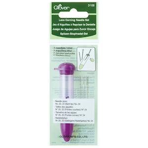 Clover C3168 - Lace Darning Needle Set - Includes handy carrying case