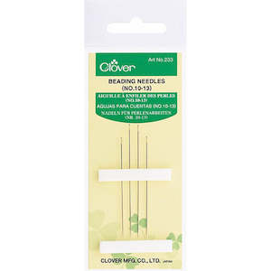 Clover C233 - Beading Needles sizes 10-13