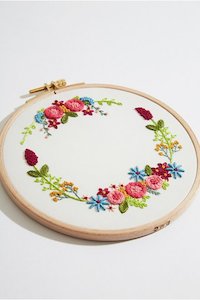 DMC Embroidery Kit - Magical Wreath (includes hoop!)