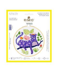 DMC Counted Cross Stitch Kit - Panther (includes hoop!)