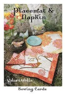 Mini Sewing Card Patterns - Placemat & Napkin by Valori Wells