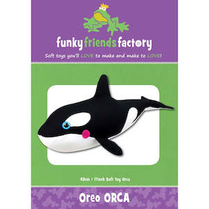 Funky Friends Soft Toy Pattern - Oreo Orca