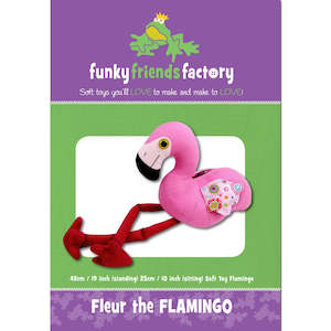 Funky Friends Soft Toy Pattern - Fleur the Flamingo