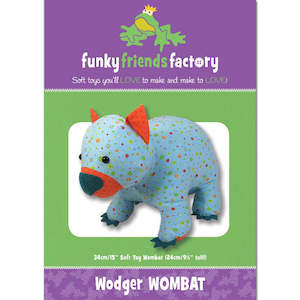 Funky Friends Soft Toy Pattern - Wodger Wombat