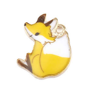 Enamel Charms - Foxes