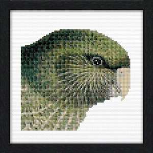 Craft material and supply: CraftCo Cross-stitch kit - Classic Kakapo