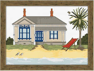 Craft material and supply: CraftCo Cross-stitch kit - Villa by the Sea