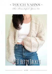 Touch Knitting Pattern - 137 Betty Mohair Jacket in 12-Ply Brushed Yarn