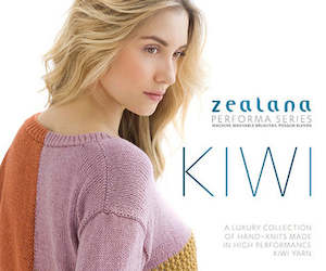 Craft material and supply: Zealana Kiwi - 8 patterns in 4-ply cotton-blend yarn