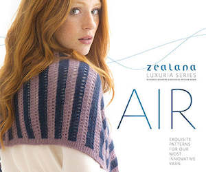 Craft material and supply: Zealana Air Lace - 8 more patterns in Zealana Air Lace Yarn