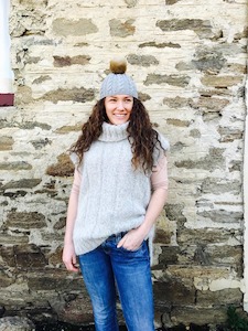 Craft material and supply: Touch Knitting Pattern 91 - Ladies Crown Range Vest in 12-ply brushed Mohair / Merino