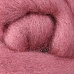 Craft material and supply: Corriedale Fibre - Marshmelow Pink-Coloured, 30 micron, 100 gram bag