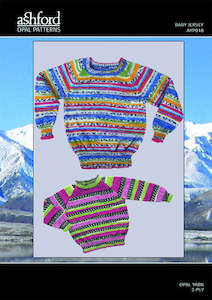 Craft material and supply: Opal Yarn pattern - Baby Jersey