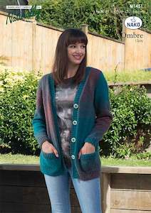 Naturally Knitting Pattern N1451 - Ladies Hip-length Cardigan with pockets in 12…