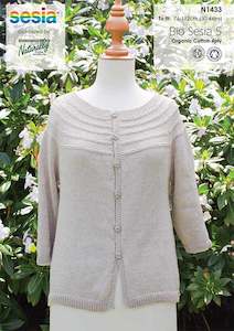 Naturally Knitting Pattern N1433 - Ladies Short Sleeved Summer Cardi in 4-ply / …