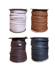 Leather wholesaling: Kangaroo Lace 20m | Natural, Black, Cognac, Havana | 6.0mm | $70 ea.