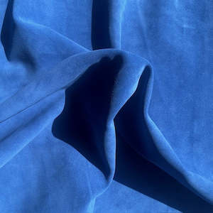 Leather wholesaling: 2221 | Calf Suede | Cobalt | Avg. 10 sq.ft | 1.4mm | From $92