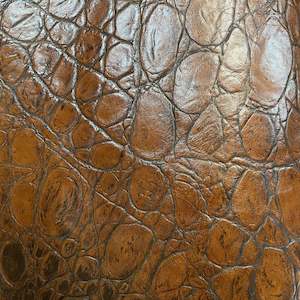 Embossed Large Reptile Print Cow Side | Brown | 1.0mm | 19 sq.ft | From $165 ea.