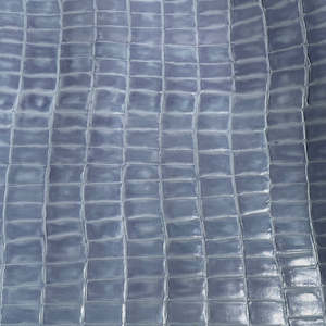 Leather wholesaling: Crocodile Print Goat Skin | Purple | 0.8mm | 6 sq.ft | $50 ea.