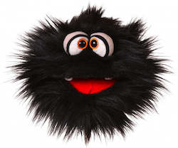 Fluff Black 20cm Hand Puppet (Code 219)