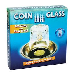 Coin thru Glass Magic Trick